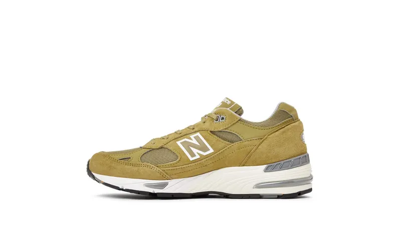 New Balance 991 MiUK Green Moss Cloud Cream (M991GGW)