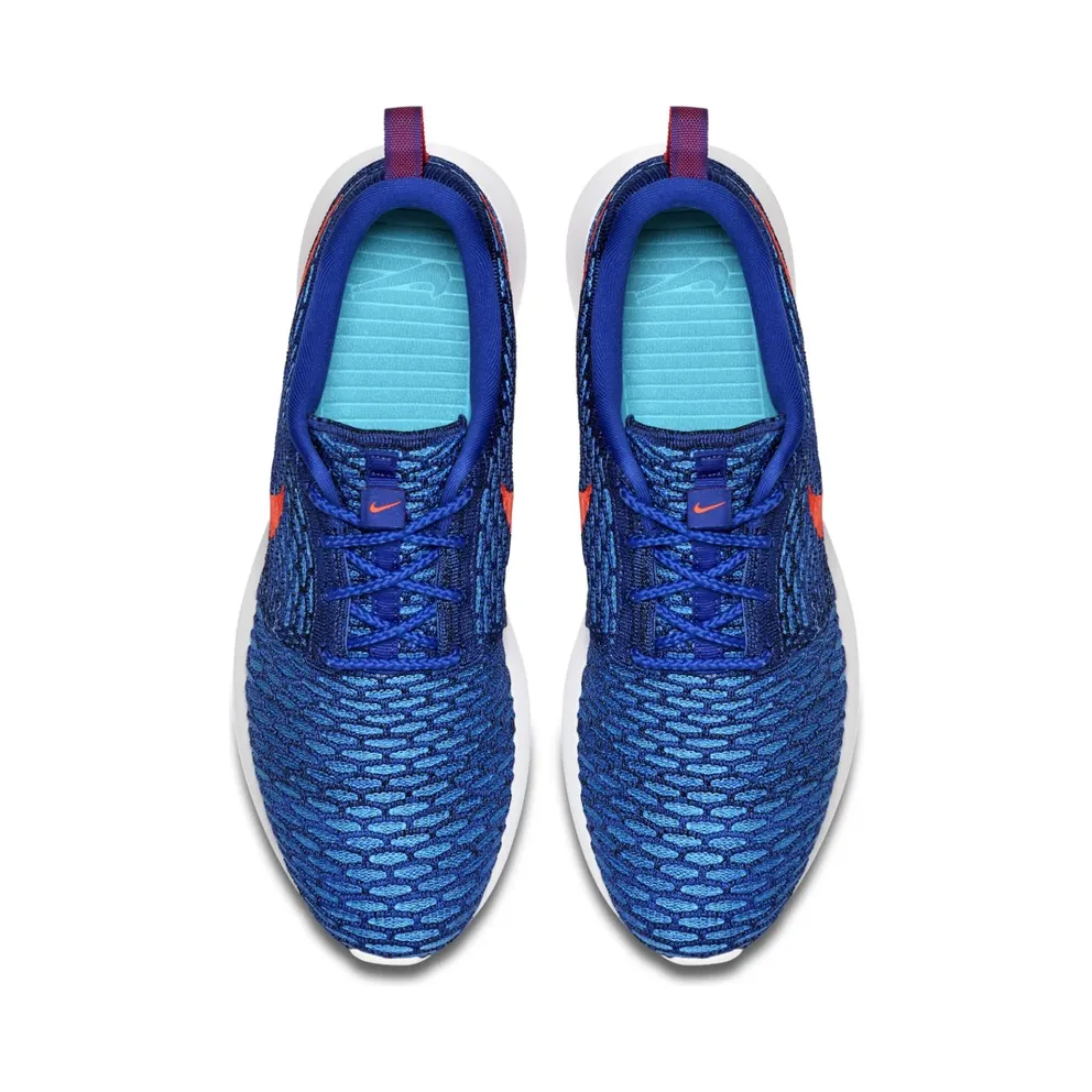 Nike Roshe Run Flyknit Game Royal Bright Crimson Game Royal/Bright Crimson (677243-401)