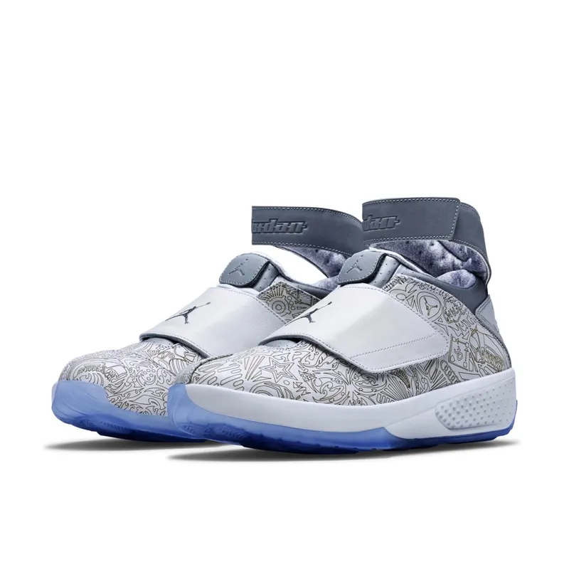 Jordan 20 Retro 30th Anniversary Laser Laser White/Metallic Silver-White (743991-100)