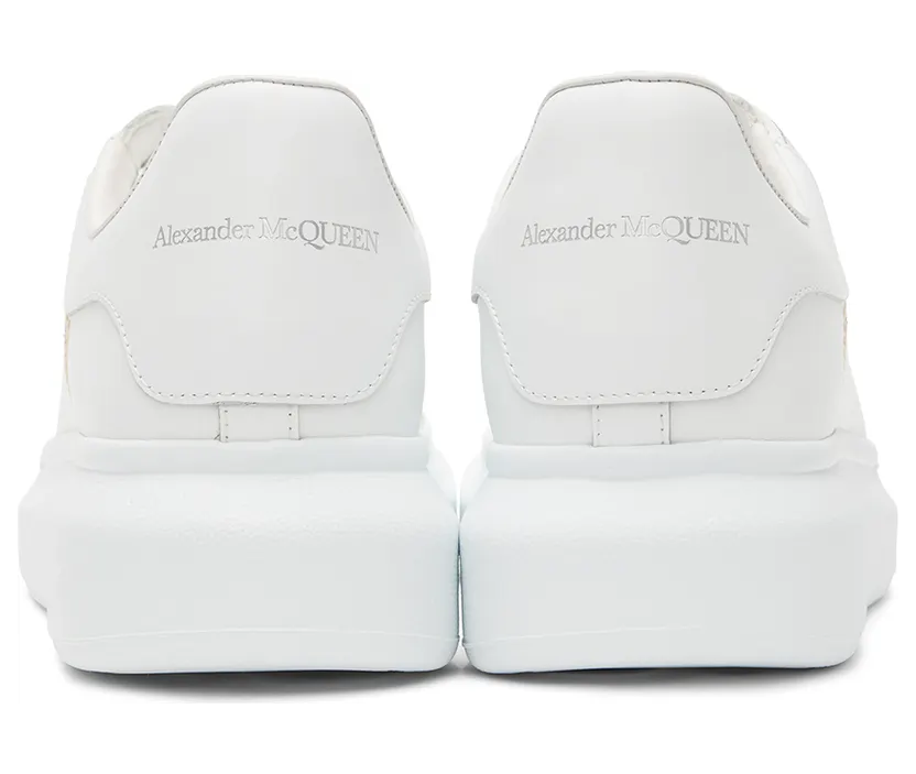 Alexander McQueen White Embroidered Oversized Sneakers (662639WIA4R) (4)