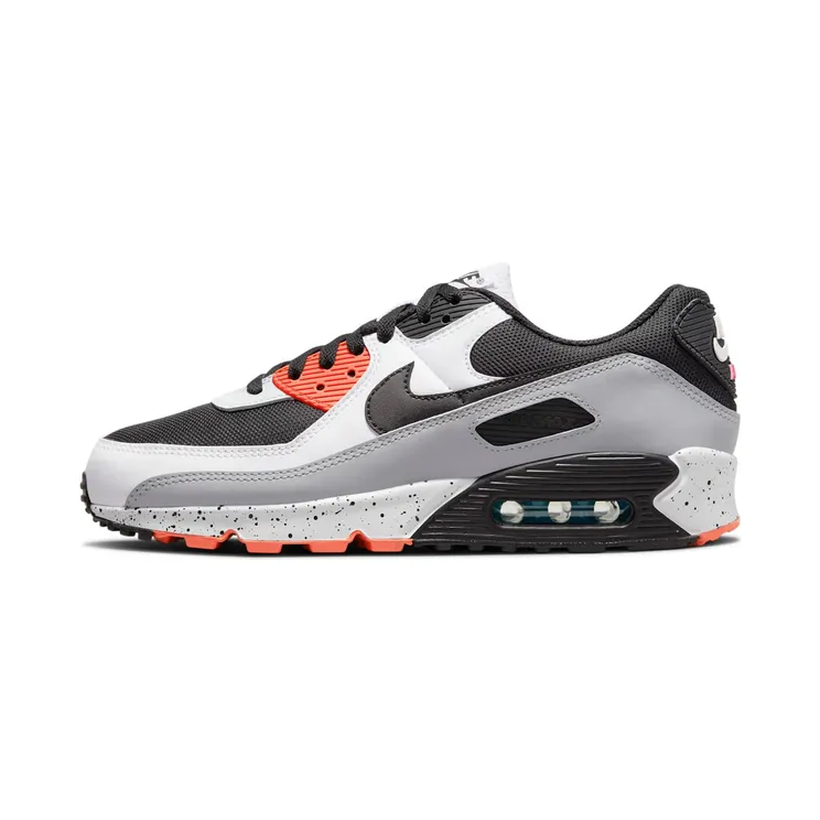Nike Air Max 90 White Turf Orange (2021) “White / Turf Orange / Aquamarine / Black” (DC9845-100)