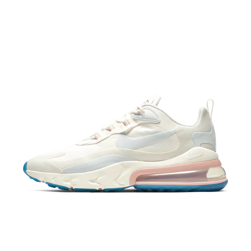 Nike Air Max 270 React American Modern Summit White Summit White/Summit White-Bleached Coral-Desert Sand-White (AO4971-100)