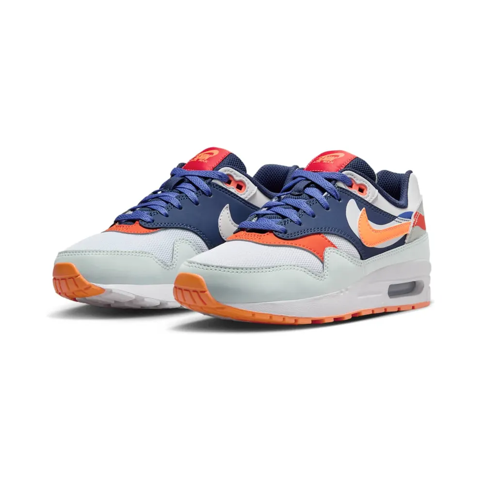 Nike Air Max 1 Light Silver/Midnight Navy/Astronomy Blue/Total Orange (FQ7407-001)