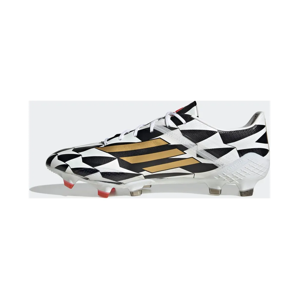 adidas F50 Adizero IV Firm Ground Football Boots Cloud White / Gold Metallic / Scarlet (GX3902)