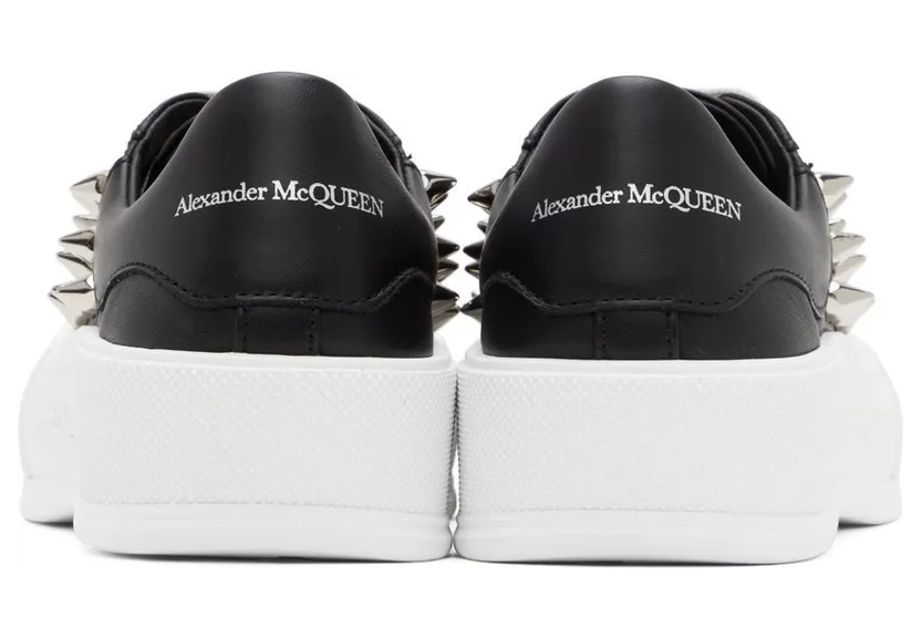 Alexander McQueen Black & White Deck Plimsoll Sneakers (708083WHT9K) (2)