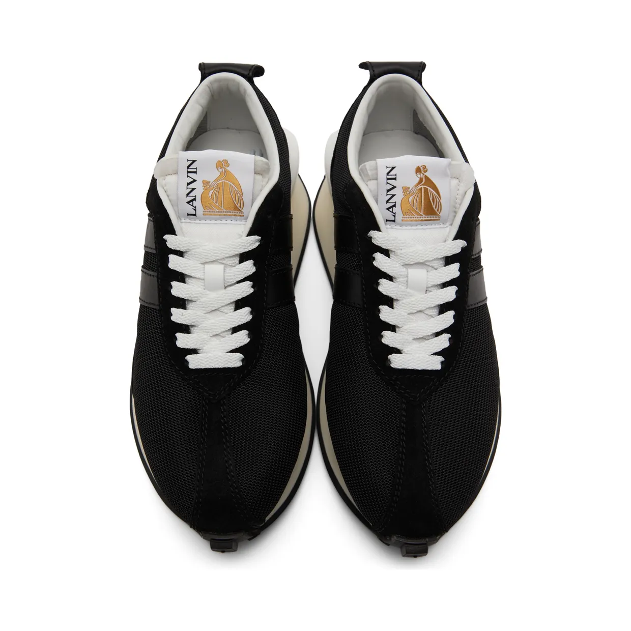 Lanvin White & Grey Mesh Bumpr Sneakers (FM-SKBRUC-DRAG-A20) (5)