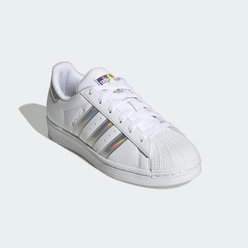 Adidas Superstar Kids White / Iridescent / Silver Dawn (IG0238)