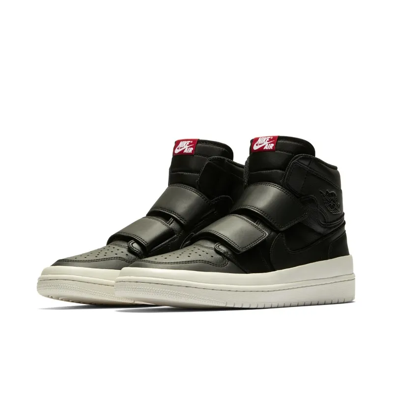 Jordan 1 Retro High Double Strap Black Sail Black/Gym Red-Sail-Gym Red (AQ7924-001)
