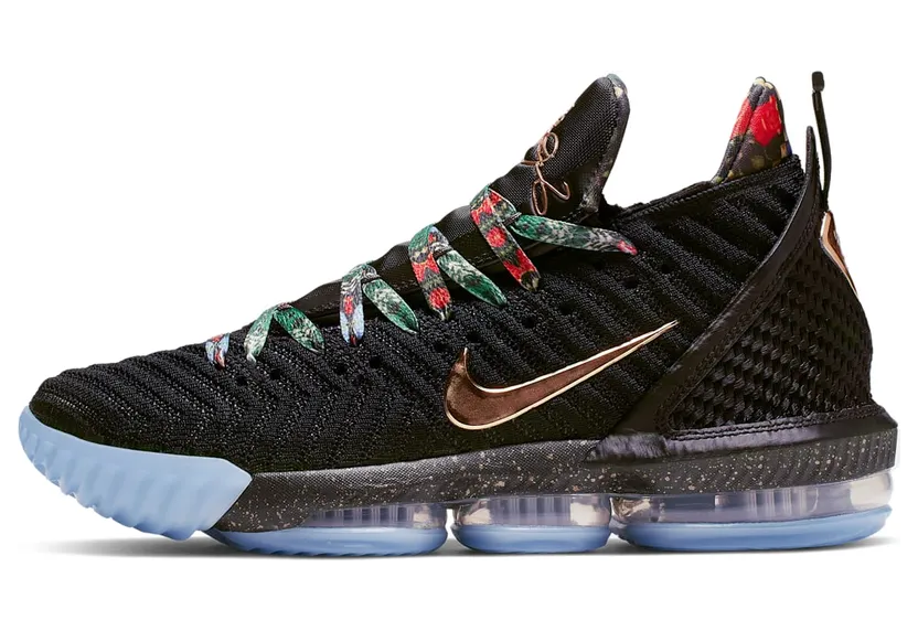 Nike LeBron 16 KC ‘Watch The Throne’ Black/Metallic Gold-Rose Frost (CI1518-001)