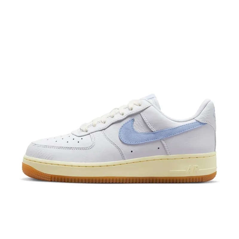 Nike Air Force 1 Low ’07 White Cobalt Bliss Gum “White / Alabaster / Coconut Milk / Cobalt Bliss” (FD9867-100)