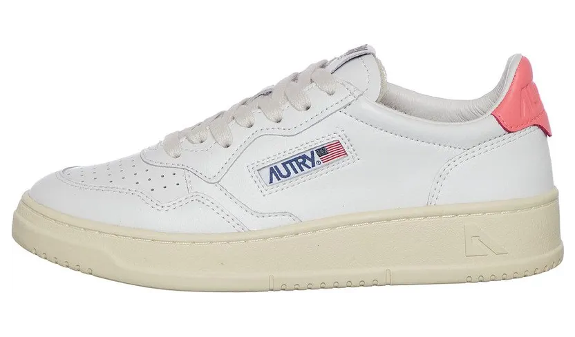 Autry Medalist Low White / Coral (AULWLL57)