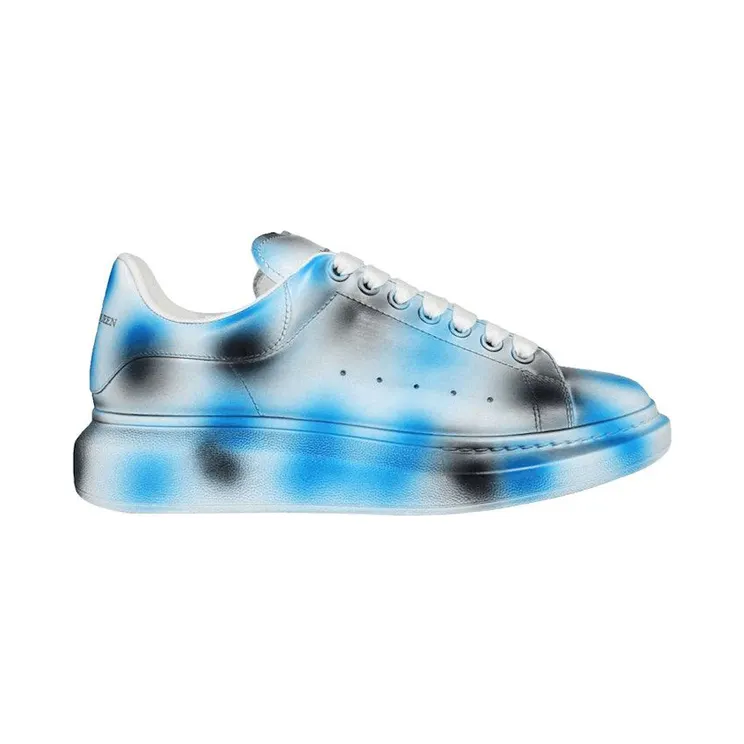 Alexander McQueen Oversized White Blue Spray Paint (730083WICW18912)