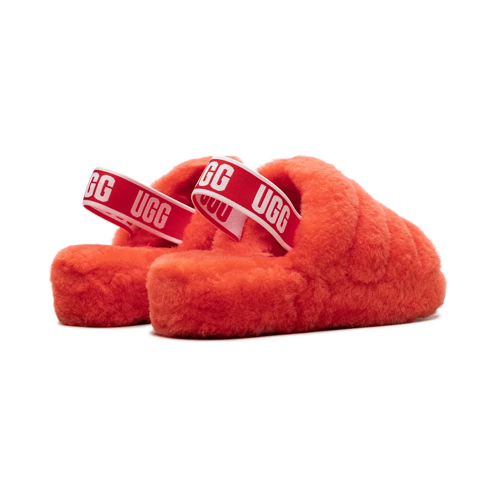 Ugg Fluff Yeah Slide “Red Currant” (1095119-RCRR)