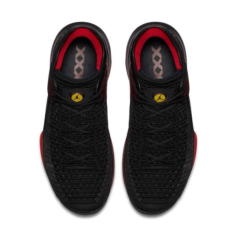 Jordan XXXII Low Last Shot Black/Gym Red-Tour Yellow (AA1256-003)