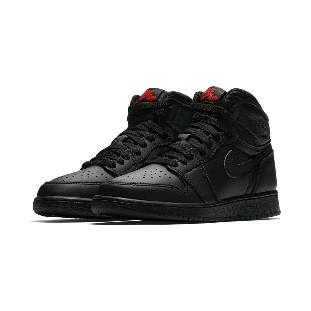Jordan 1 Retro High OG Essentials Black (GS) Black/University Red (575441-022)