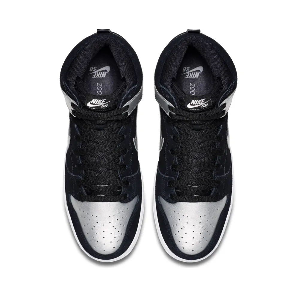 Nike Dunk SB High Tin Man Black/Metallic Silver-Black (305050-023)