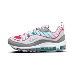 Nike Air Max 98 “Particle Grey / Laser Crimson / Oracle Aqua / White” (CI3709-002)