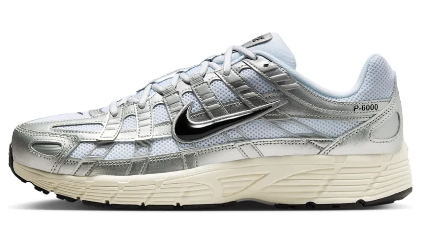Nike P-6000 (white / black / metallic silver / flt silver) – CD6404-105