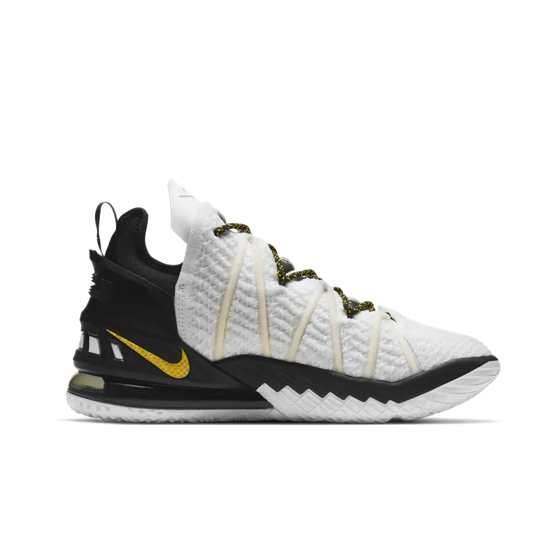LeBron 18’White/Black/Gold’Basketbalschoen White (CQ9283-100)