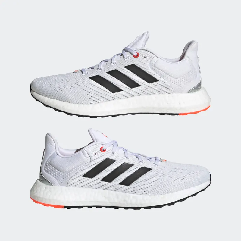 Adidas Pureboost 21 Cloud White / Core Black / Solar Red (GY5099)