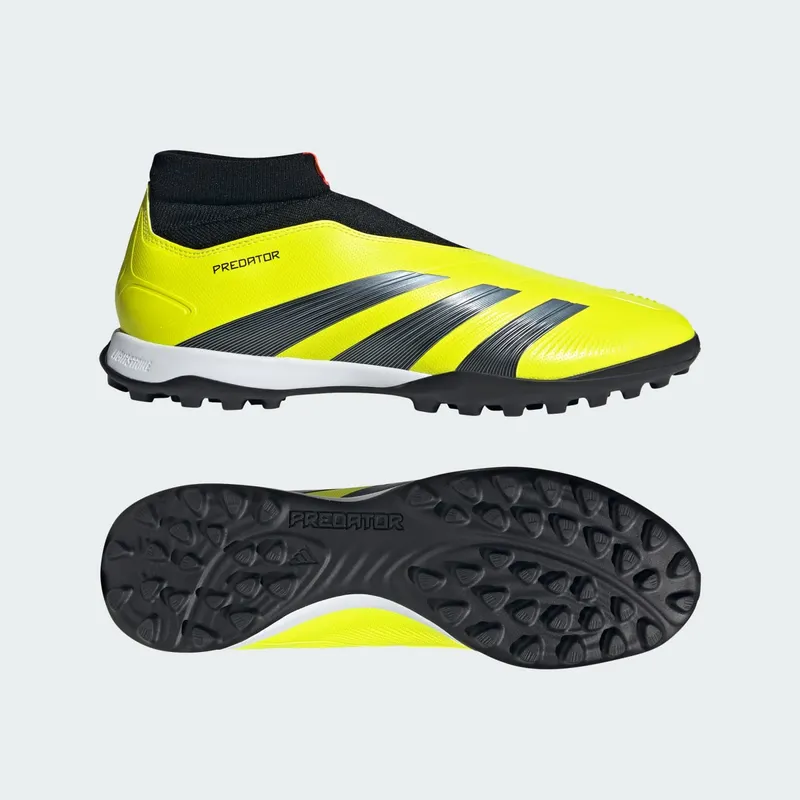 adidas Predator 24 League Laceless Turf Team Solar Yellow Core Black Cloud White (IF1024)