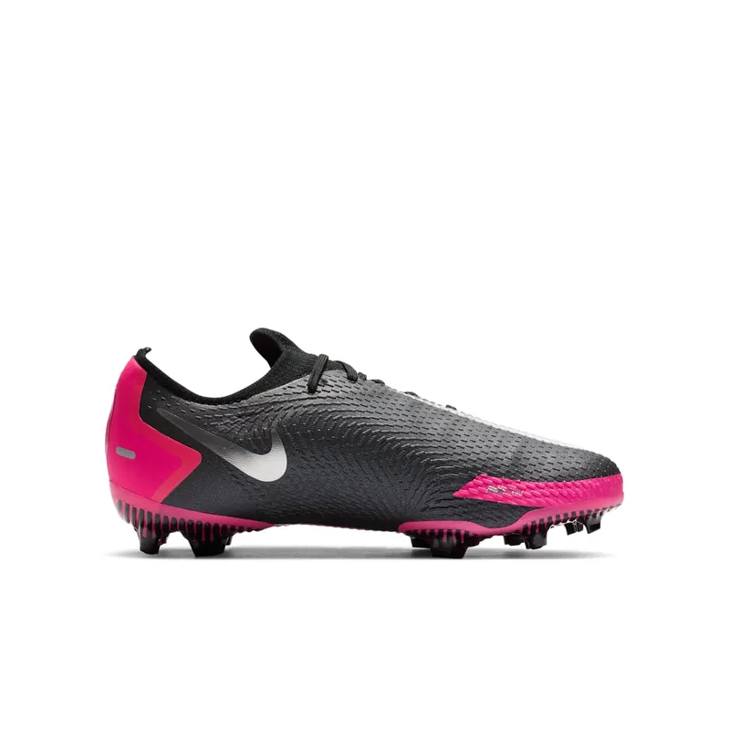 Nike Phantom GT Pro FG Black Pink Blast (GS) Black/Pink Blast-Metallic Silver (CK8473-006)