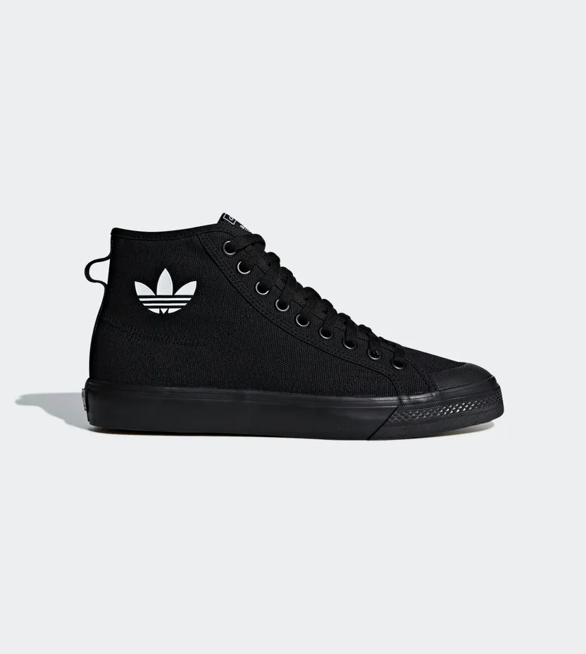 adidas Nizza High Top Core Black / Core Black / Cloud White (B41651)