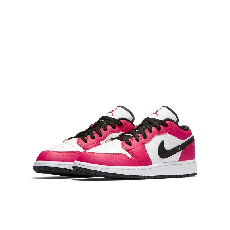 Jordan 1 Low Rush Pink (GS) Rush Pink/White-Black (554723-600)