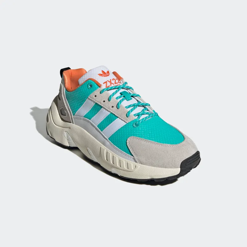 Adidas ZX 22 BOOST Cloud White / Semi Mint Rush / Semi Solar Orange (GY6693)