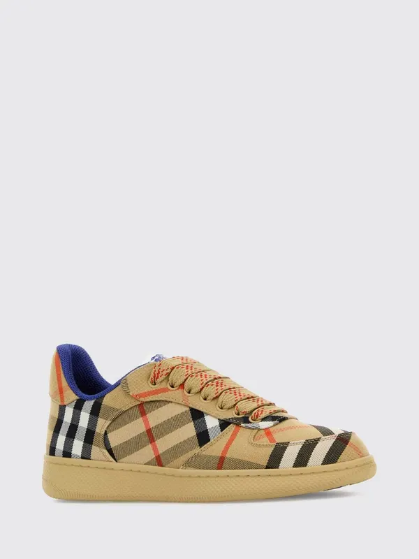 BURBERRY Terrace Low-Top in Vintage Check Cotton-Blend Sand (8095372)