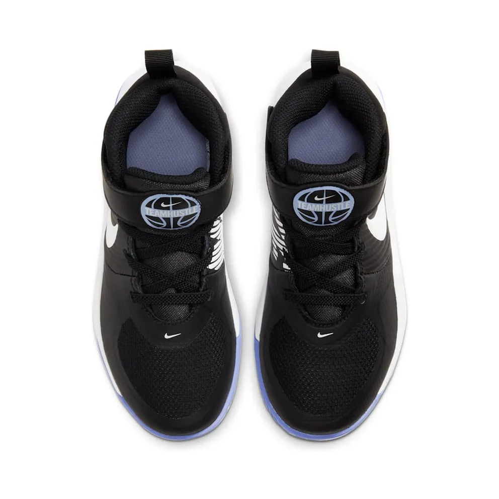 Nike Team Hustle D 9 Black Light Thistle (PS) Black/Light Thistle/White (AQ4225-009)