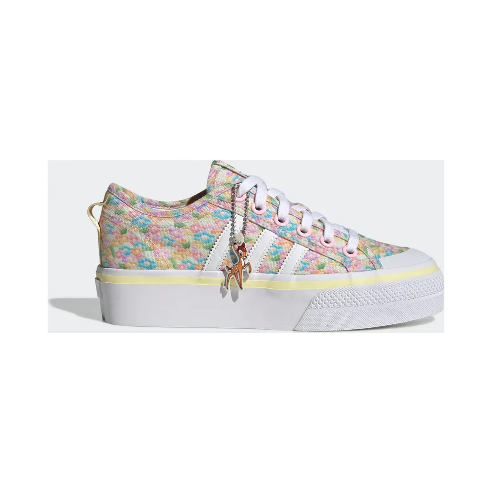 adidas Disney Nizza Platform Schuh Clear Pink / Cloud White / Calvi (GV7943)