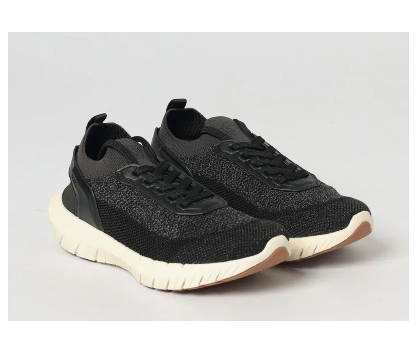 Boss Motion Sneakers in Crochet Knit Charcoal (50562620012)