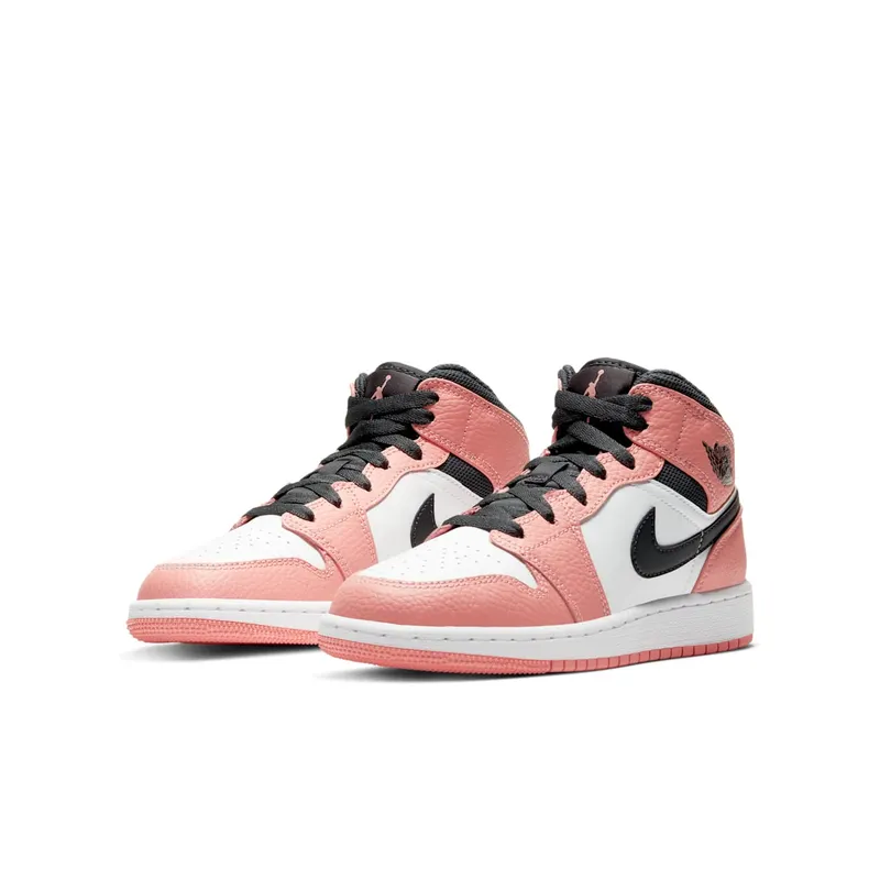 Air Jordan 1 Mid Pink Quartz (GS) (2020) (555112-603)