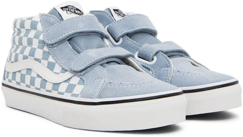 Vans Kids Blue & White Sk8-Mid Reissue V Big Kids Sneakers (VN0A4UI5BD2)