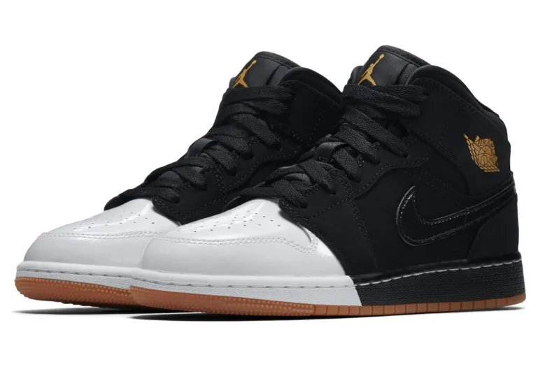 Air Jordan 1 Mid GG Gold and Gum Pack (555112-021)
