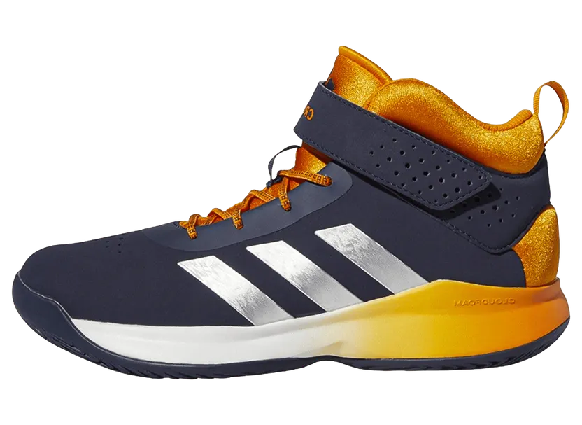 Adidas Cross Em Up GS “Wide – Shadow Navy / Silver Metallic / Bright Orange” (GY2878)