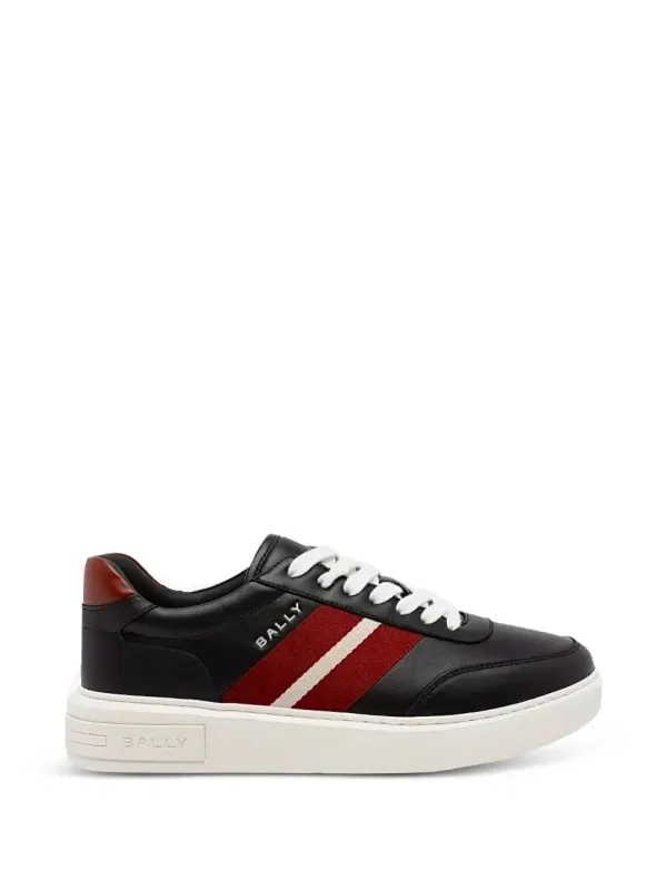 Bally Ribbon leren sneakers – Black (WK00CSVT012)