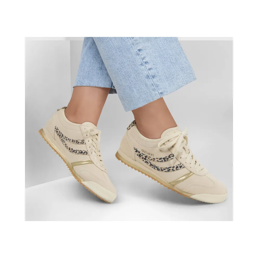 Skechers Topnotch – Lively Leopard Sneaker Natuurlijk