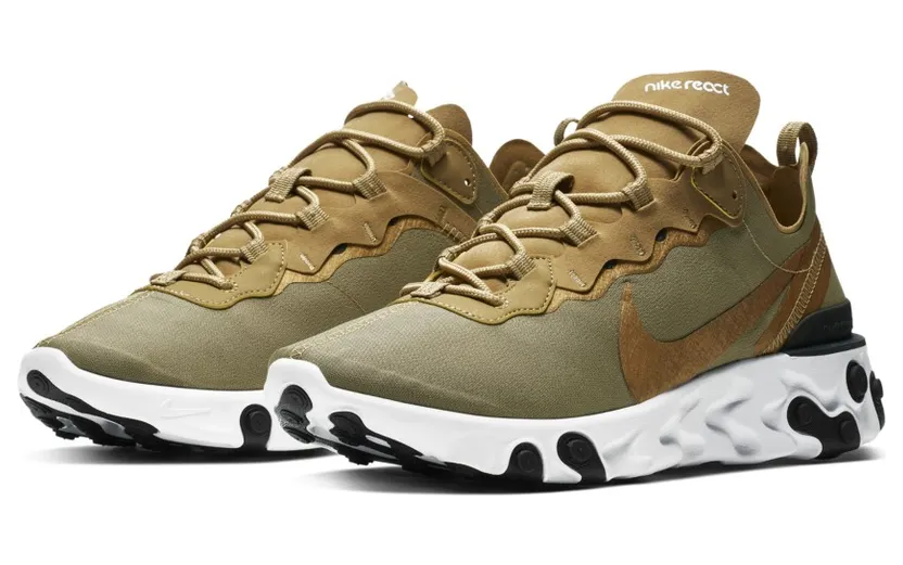 Nike React Element 55 Metallic Gold