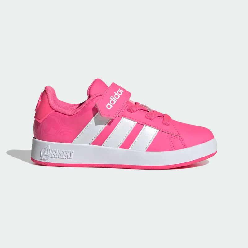 Adidas ADIDAS MARVEL AVENGERS GRAND COURT Shoes KIDS Lucid Pink / Cloud White / Clear Pink (JQ4140)