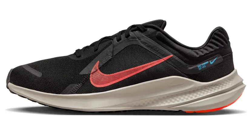 Nike Quest 5 Black Cobblestone Laser Blue Bright Crimson (DD0204-005)