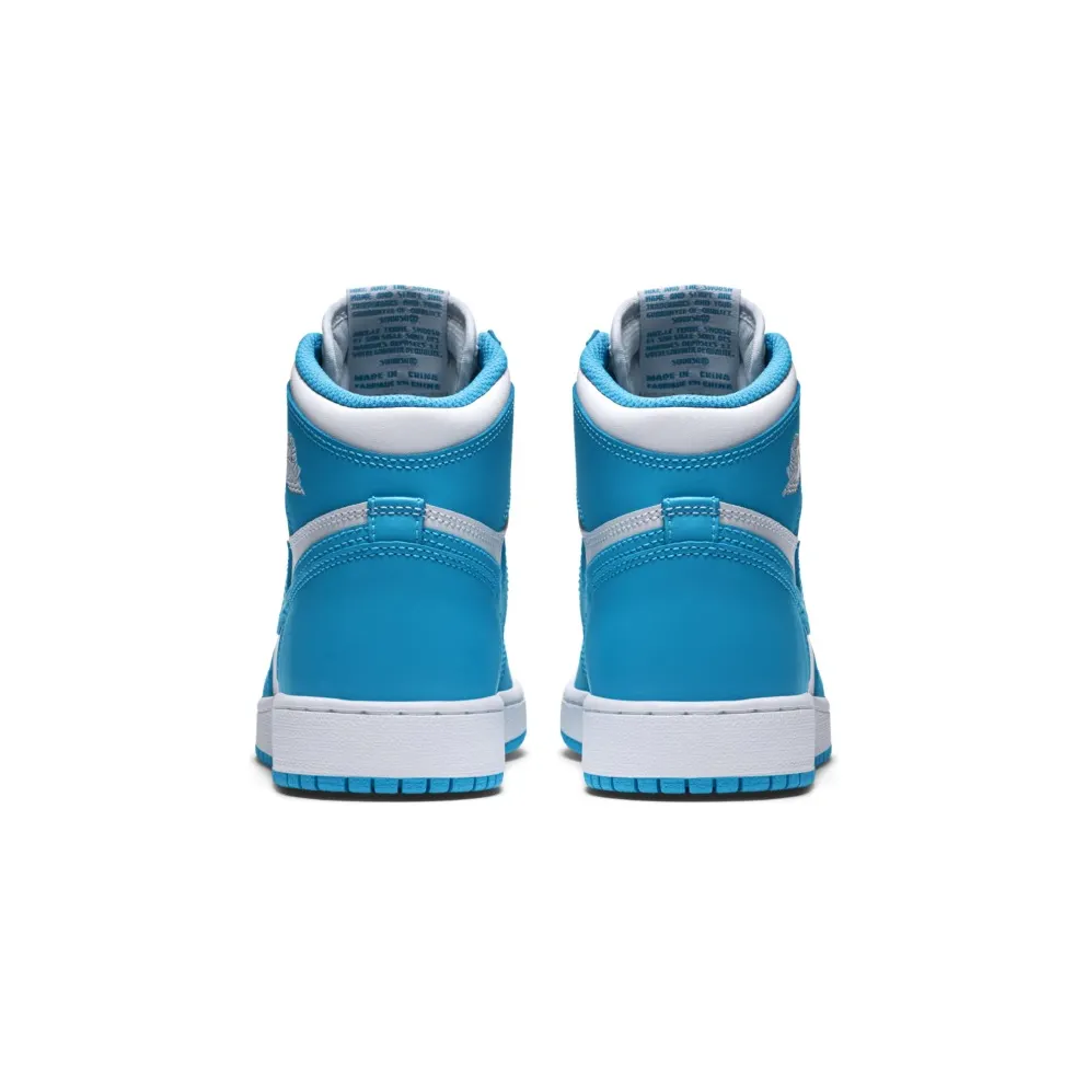 Jordan 1 Retro UNC (GS) White/Dark Powder Blue (575441-117)