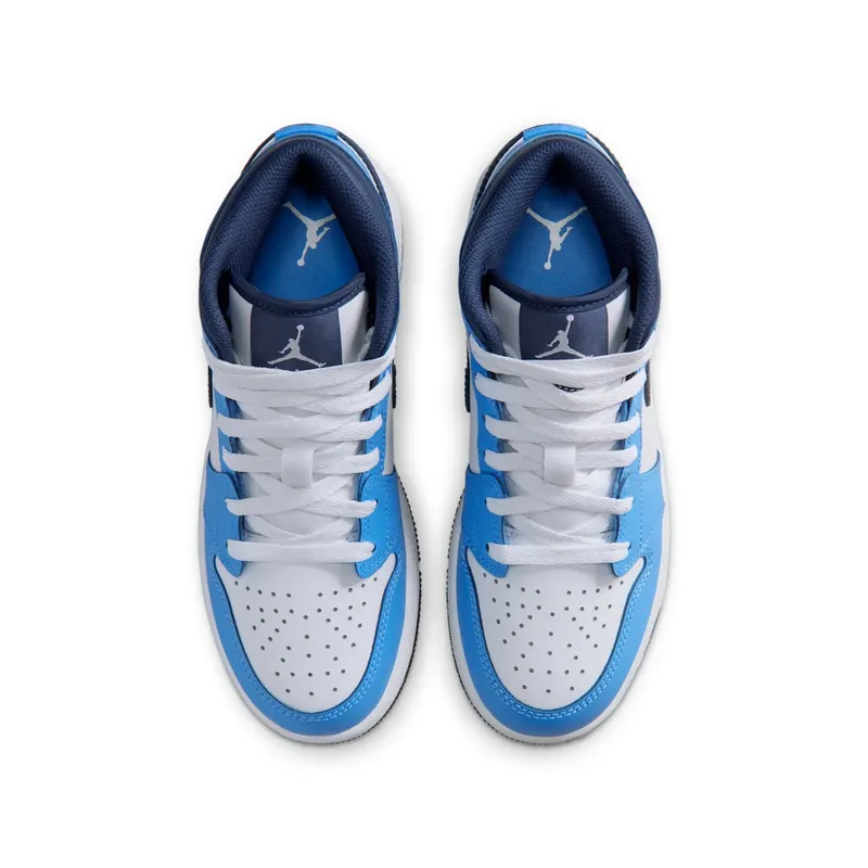 Jordan 1 Mid GS “University Blue Midnight Navy” (DQ8423-405)