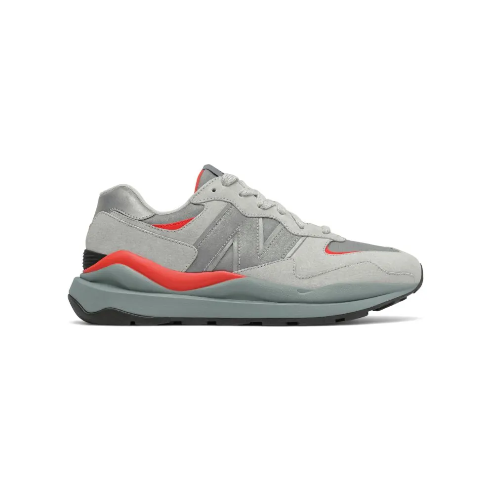 New Balance Grey & Red 57/40 Sneakers (M5740RC1)
