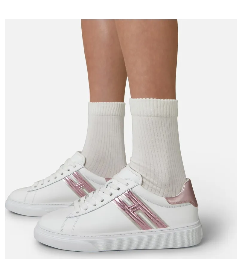Sneakers Hogan H365 White Pink (HXW3650J310RMW0RUX) (6)