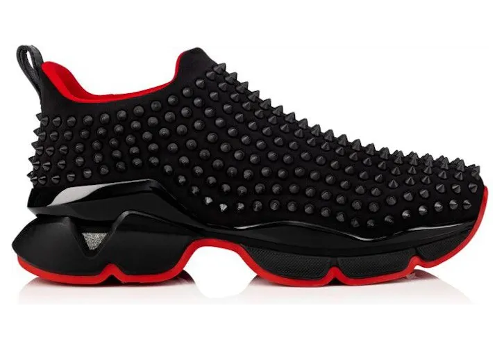 Christian Louboutin Spike Sock Black Red (1190270)