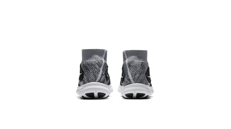 Nike Free RN Motion Flyknit 2017 Black White Black/White-Pure Platinum-Wolf Grey (880845-001)