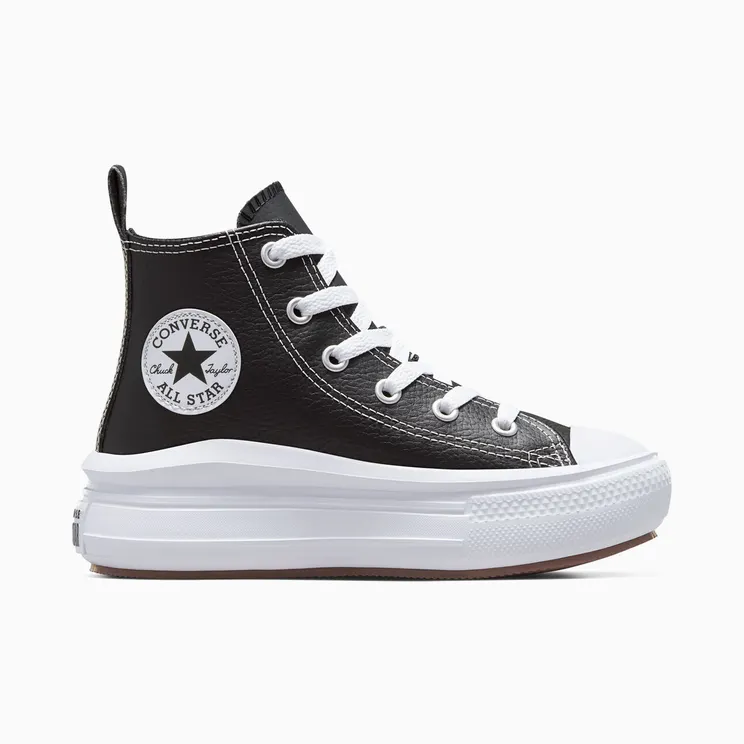 Converse Chuck Taylor All Star Move Platform Leather Black/Black/White (A02067C)