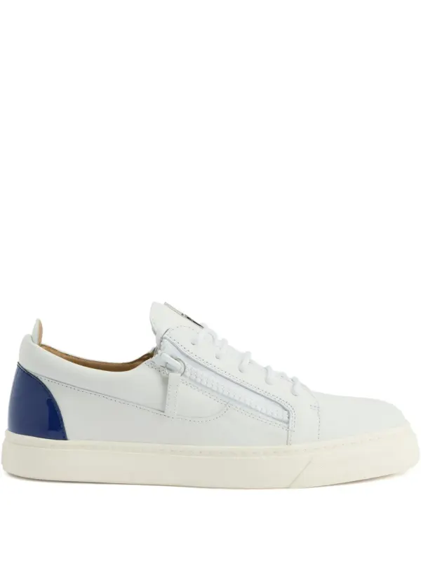 Giuseppe Zanotti Frankie leren sneakers with ritsdetail – White (RU50035H06)